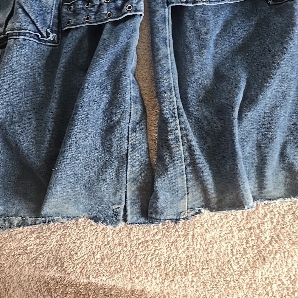 Romwe Juniors Denim Jean Straps Buckles Sz XS (2) Streetwear Grunge Skater - Picture 12 of 14